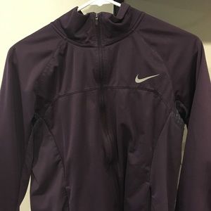 Nike Running Dri-Fit purple zip up jacket